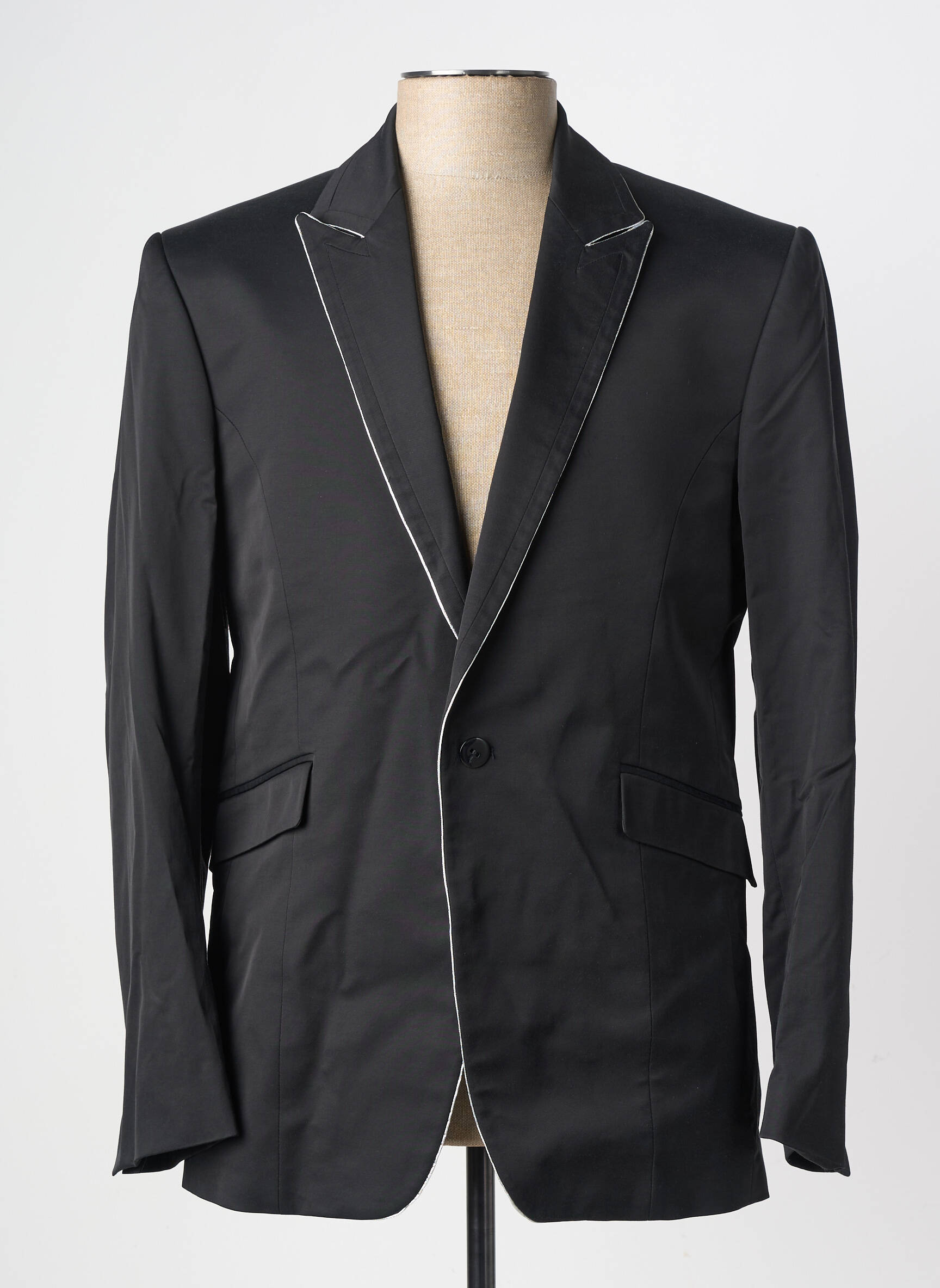 Blazer coupe cintrée noir PIERRE TALAMON homme