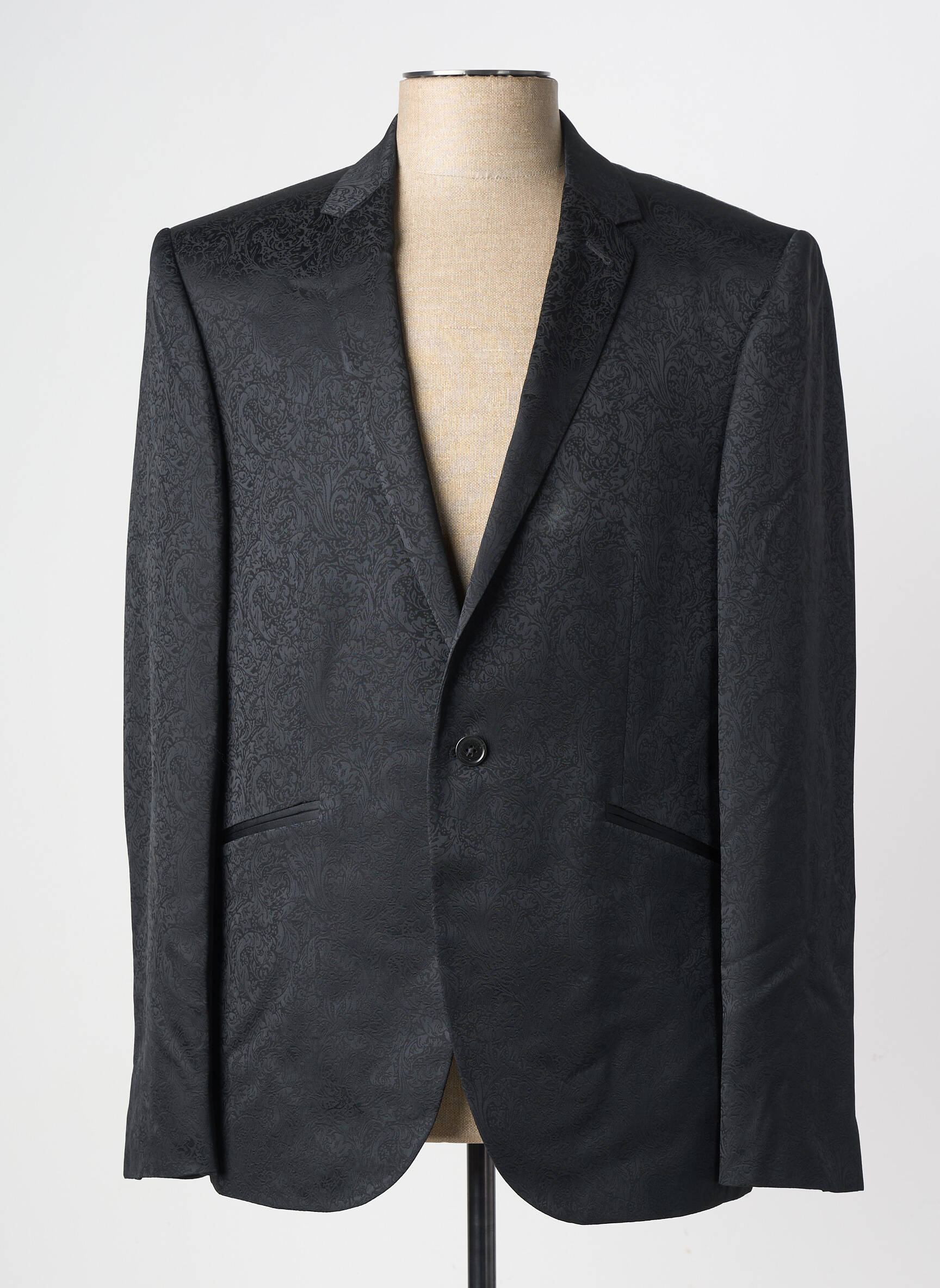 Blazer coupe cintrée noir PIERRE TALAMON homme