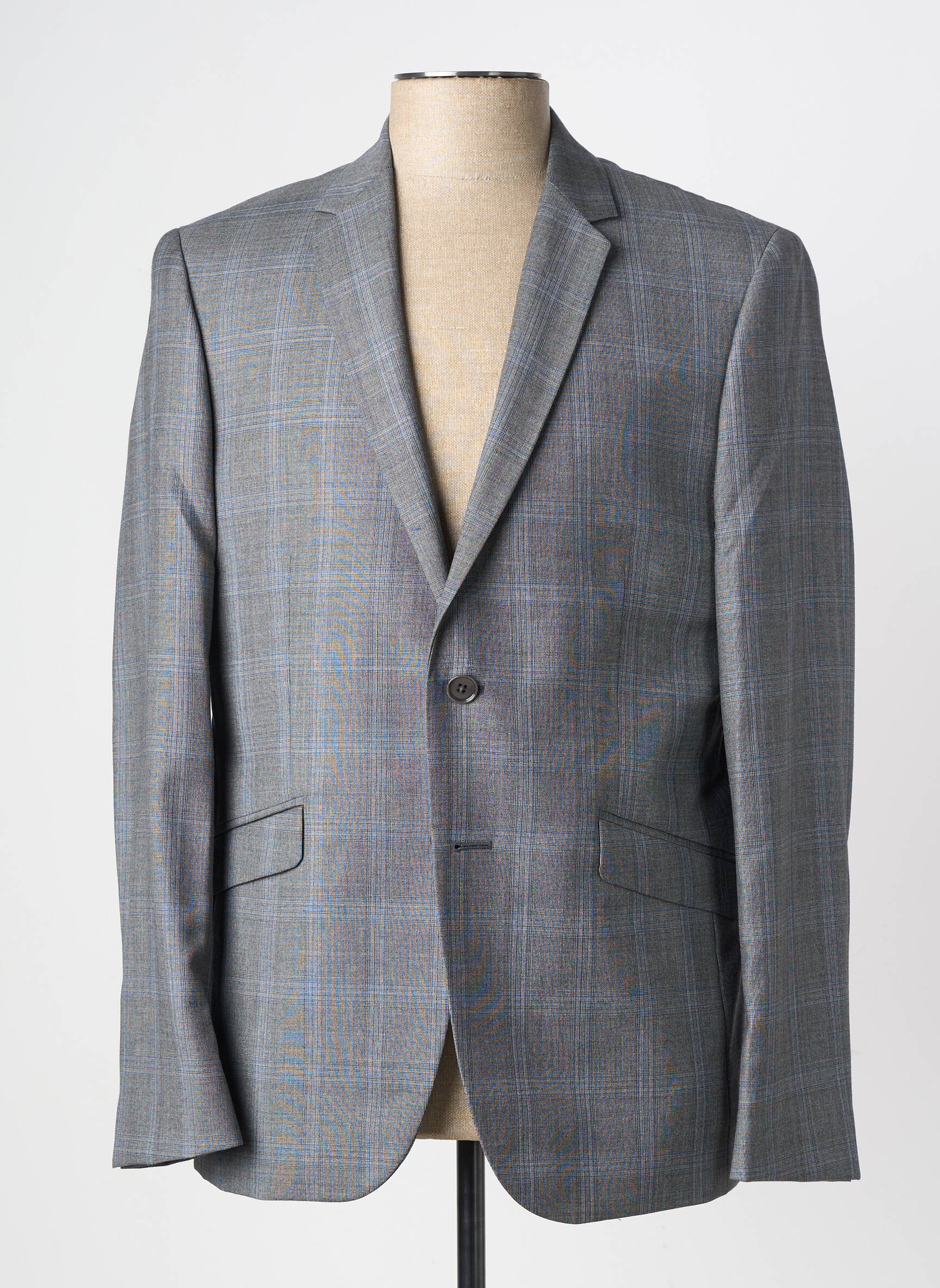 Blazer tissage chiné gris PIERRE TALAMON homme