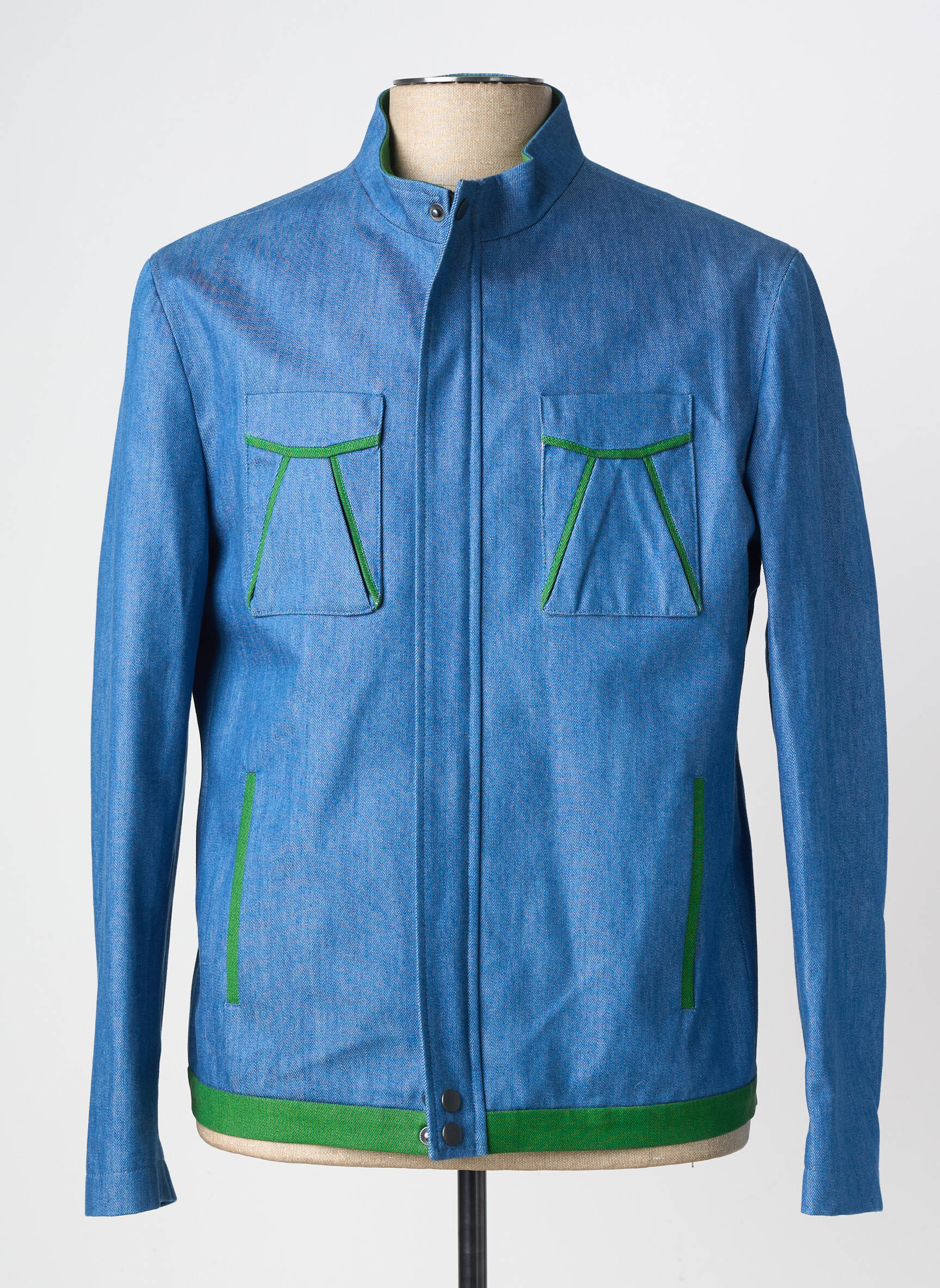 Veste casual poches bleu PIERRE TALAMON homme