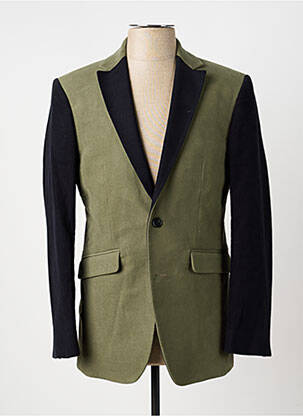 Blazer finition intérieure doublée vert PIERRE TALAMON homme