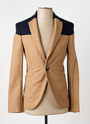 Blazer finition intérieure doublée marron PIERRE TALAMON homme