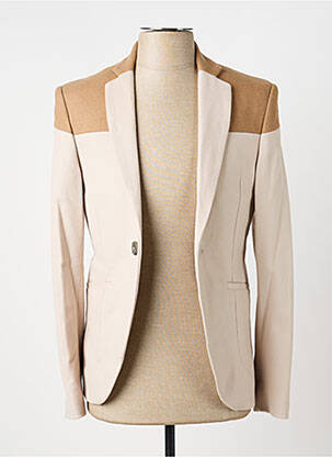 Blazer finition intérieure doublée beige PIERRE TALAMON homme