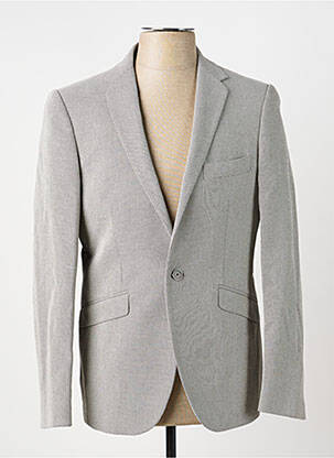 Blazer finition intérieure doublée gris PIERRE TALAMON homme