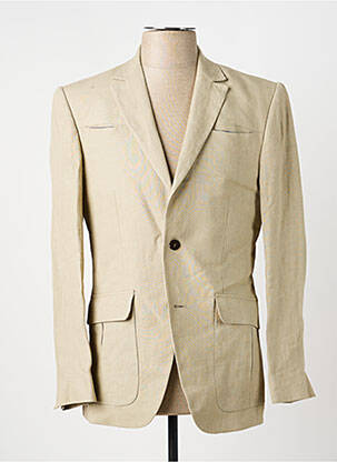 Blazer finition intérieure doublée beige PIERRE TALAMON homme