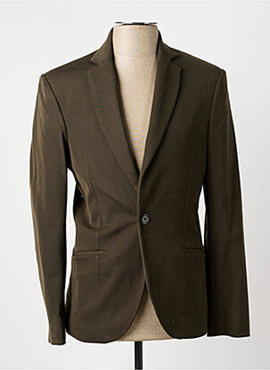 Blazer finition intérieure doublée vert PIERRE TALAMON homme