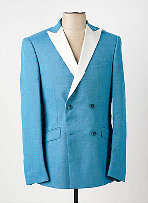Blazer finition intérieure doublée bleu PIERRE TALAMON homme