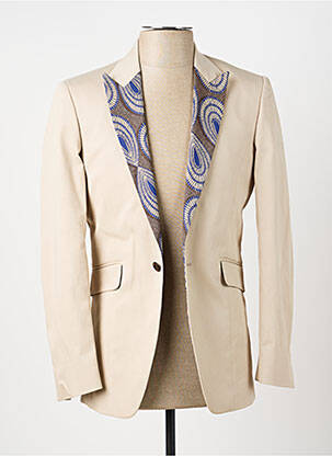 Blazer finition intérieure doublée beige PIERRE TALAMON homme