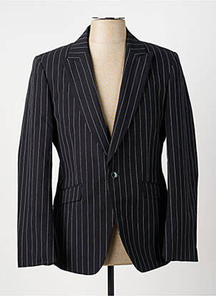Blazer finition intérieure doublée noir PIERRE TALAMON homme