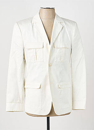 Blazer finition intérieure doublée blanc PIERRE TALAMON homme
