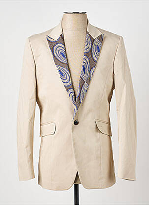 Blazer finition intérieure doublée beige PIERRE TALAMON homme
