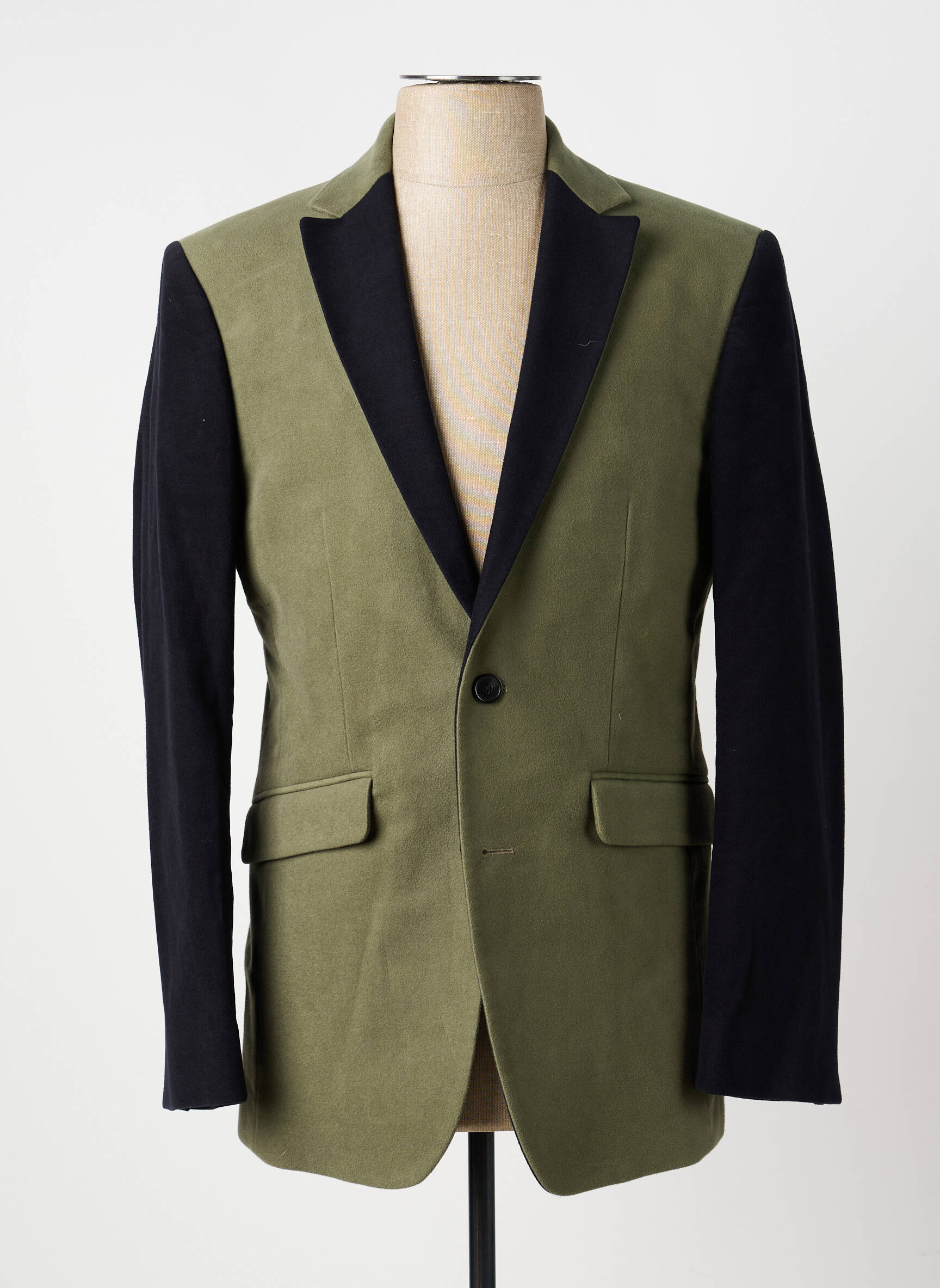 Blazer finition intérieure doublée vert PIERRE TALAMON homme