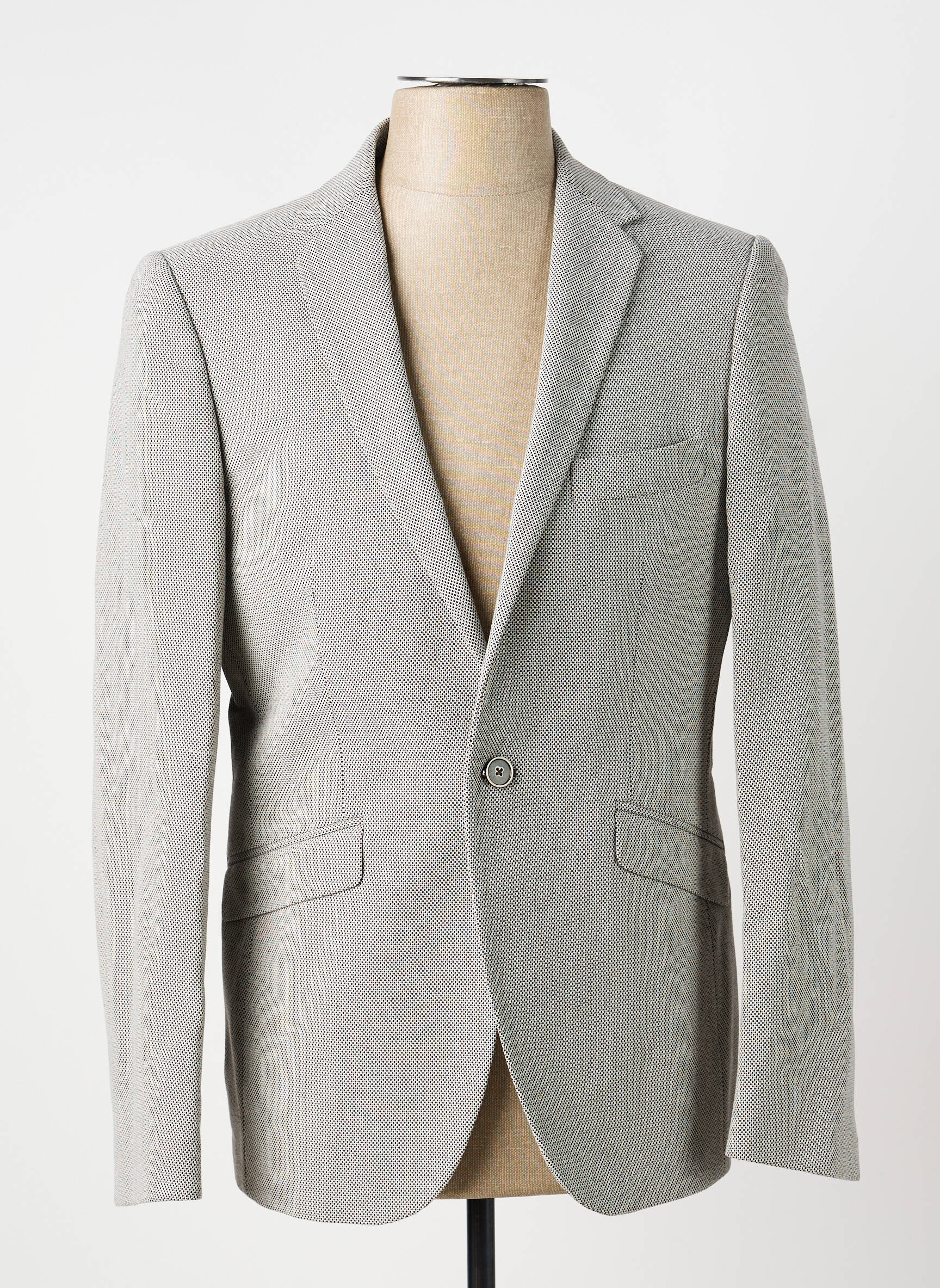 Blazer finition intérieure doublée gris PIERRE TALAMON homme