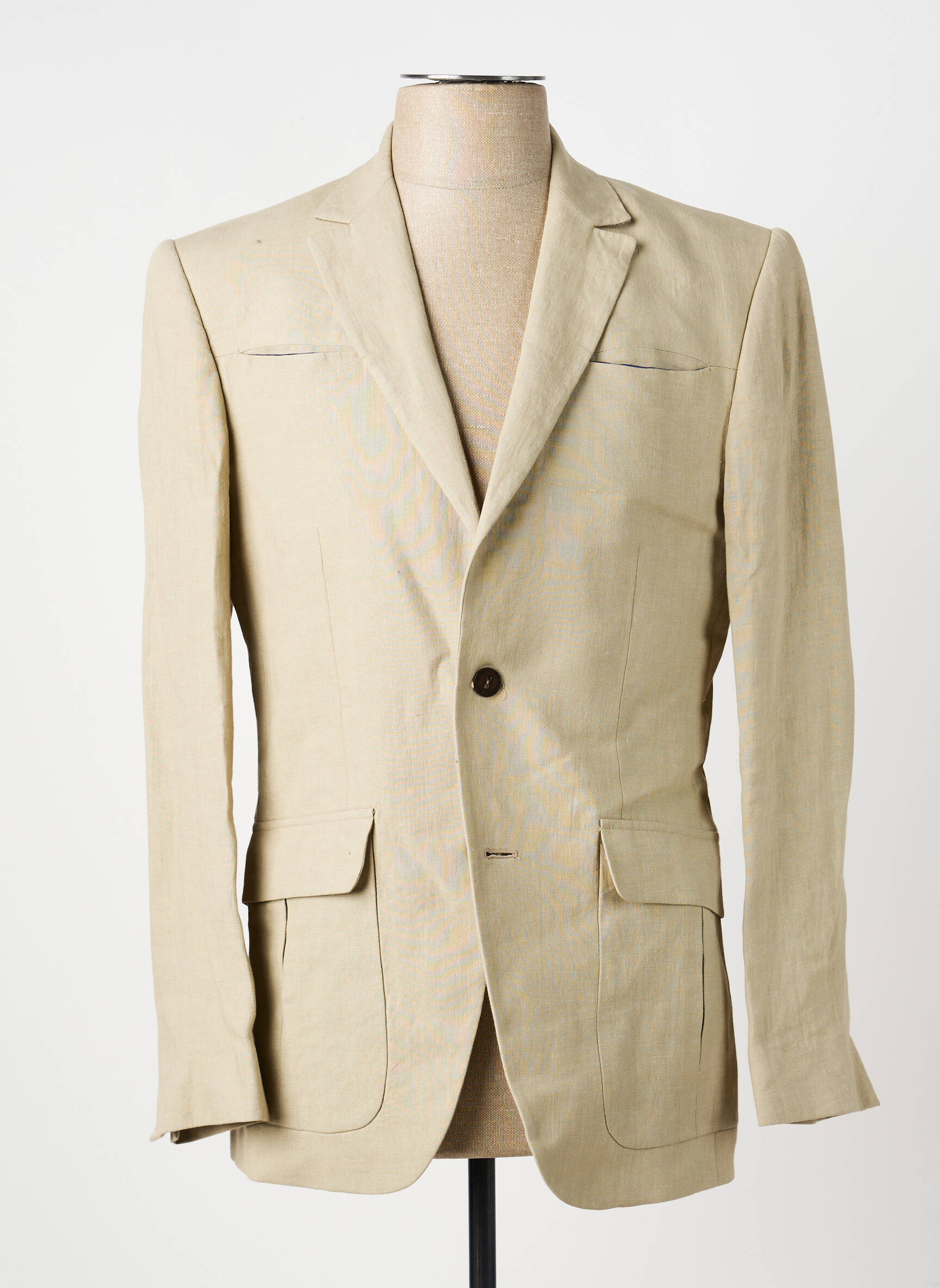 Blazer finition intérieure doublée beige PIERRE TALAMON homme