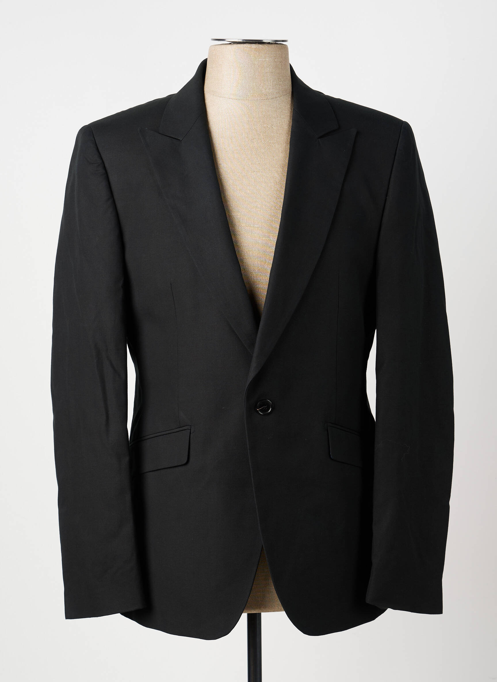 Blazer finition intérieure doublée noir PIERRE TALAMON homme