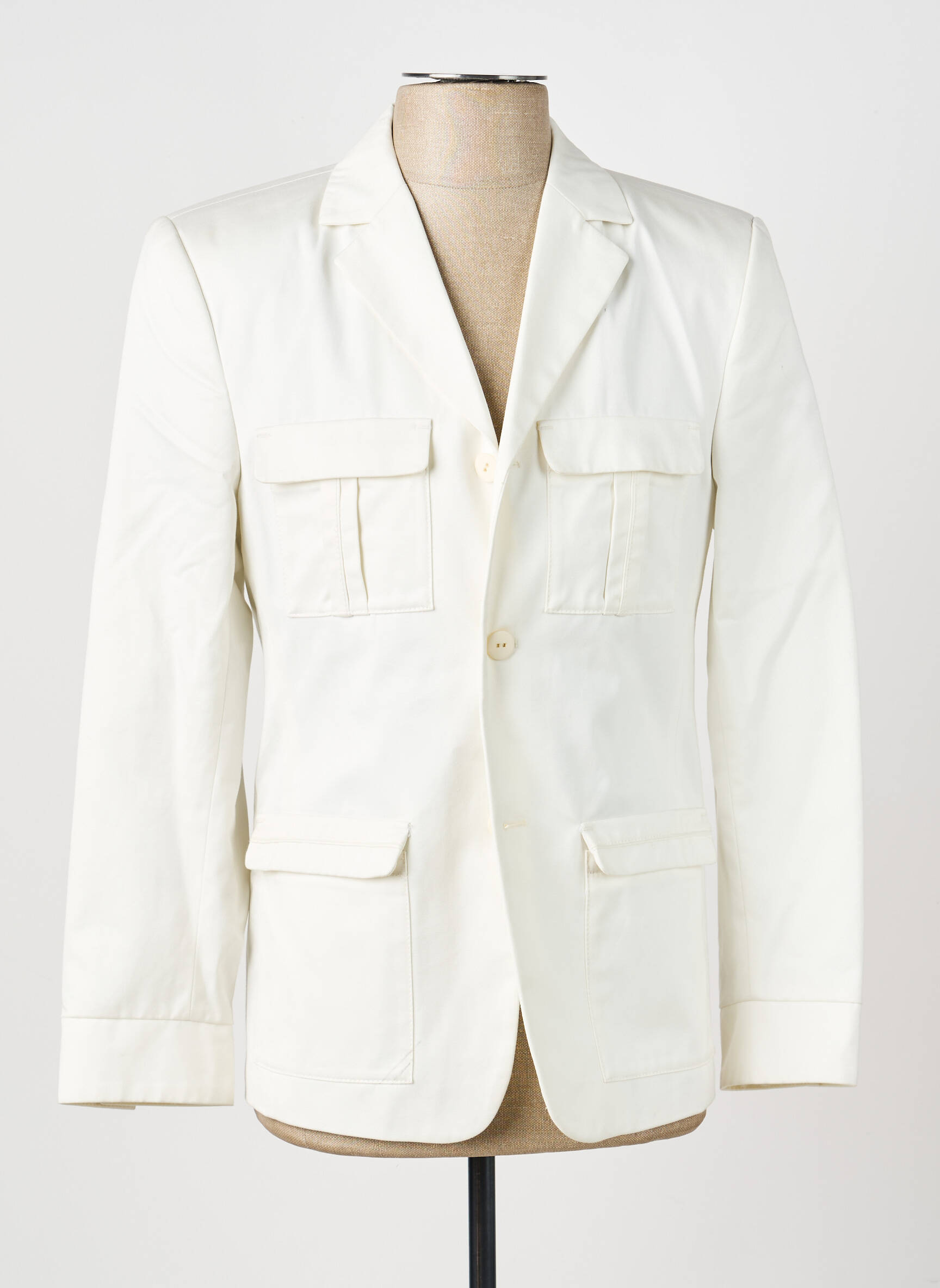 Blazer finition intérieure doublée blanc PIERRE TALAMON homme
