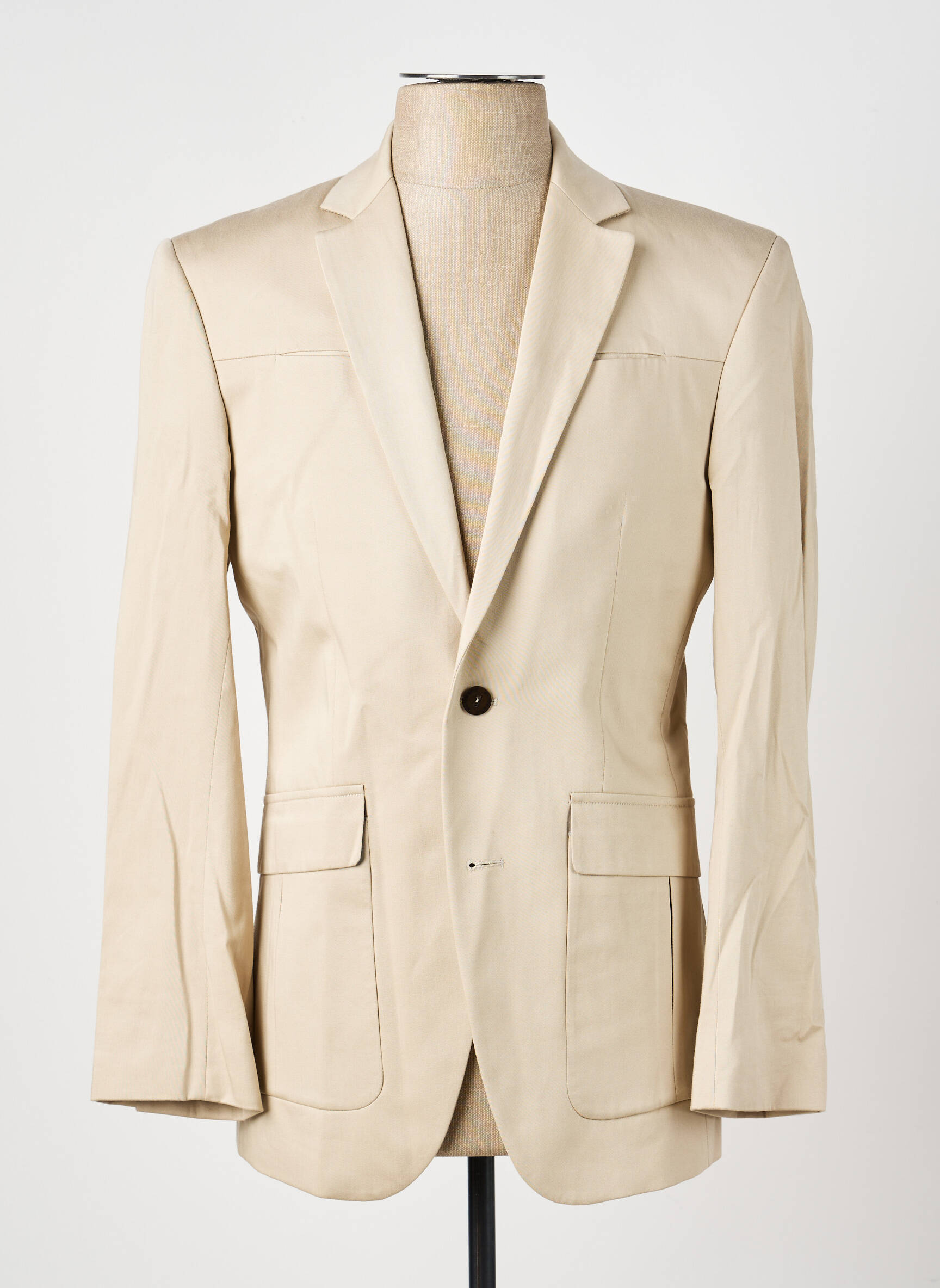 Blazer finition intérieure doublée beige PIERRE TALAMON homme