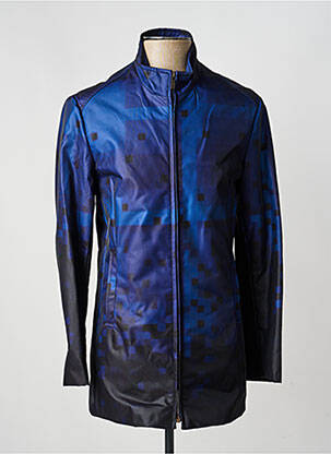 Imperméable manches longues sans capuche bleu PIERRE TALAMON homme
