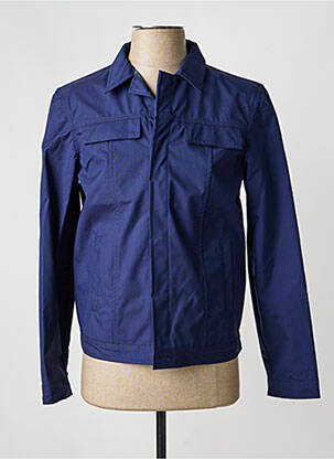 Veste casual fermeture boutonnée sur le devant bleu PIERRE TALAMON homme