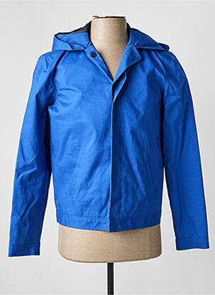Coupe-vent poches a capuche bleu PIERRE TALAMON homme