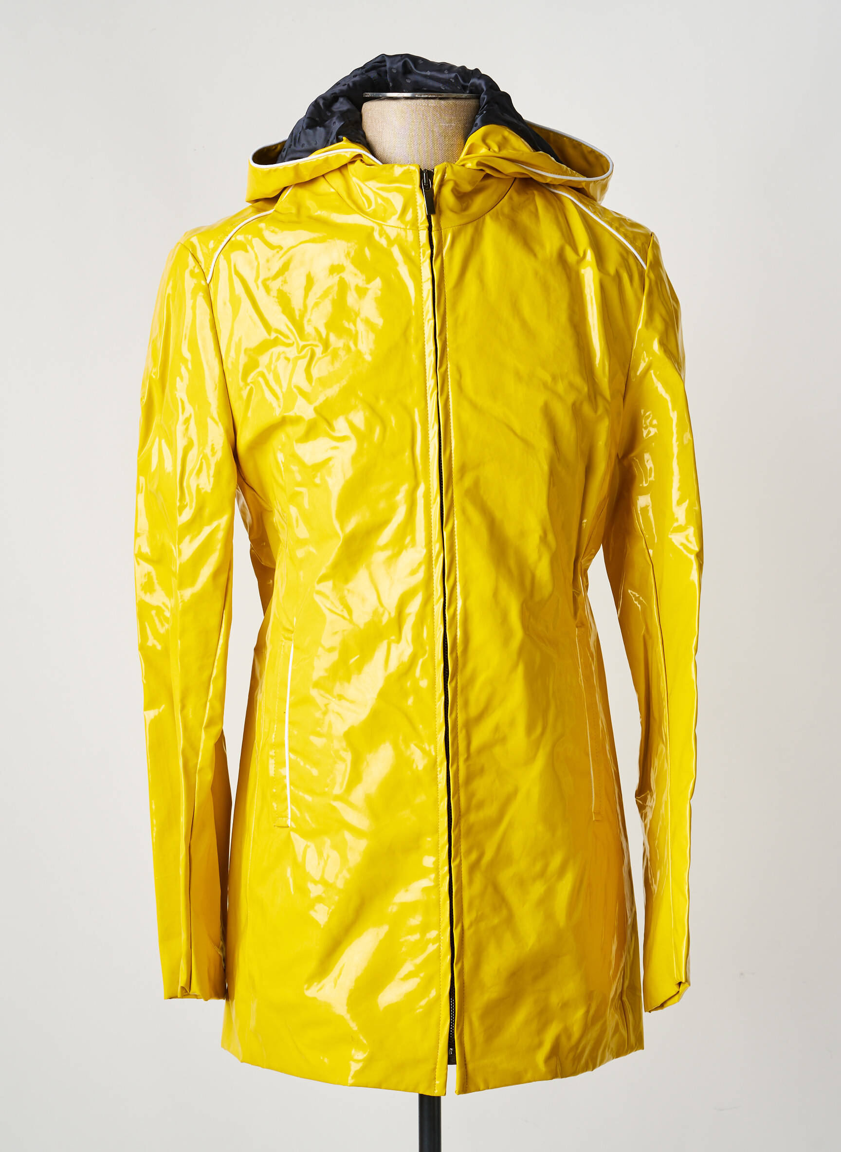 Imperméable poches a capuche jaune PIERRE TALAMON homme
