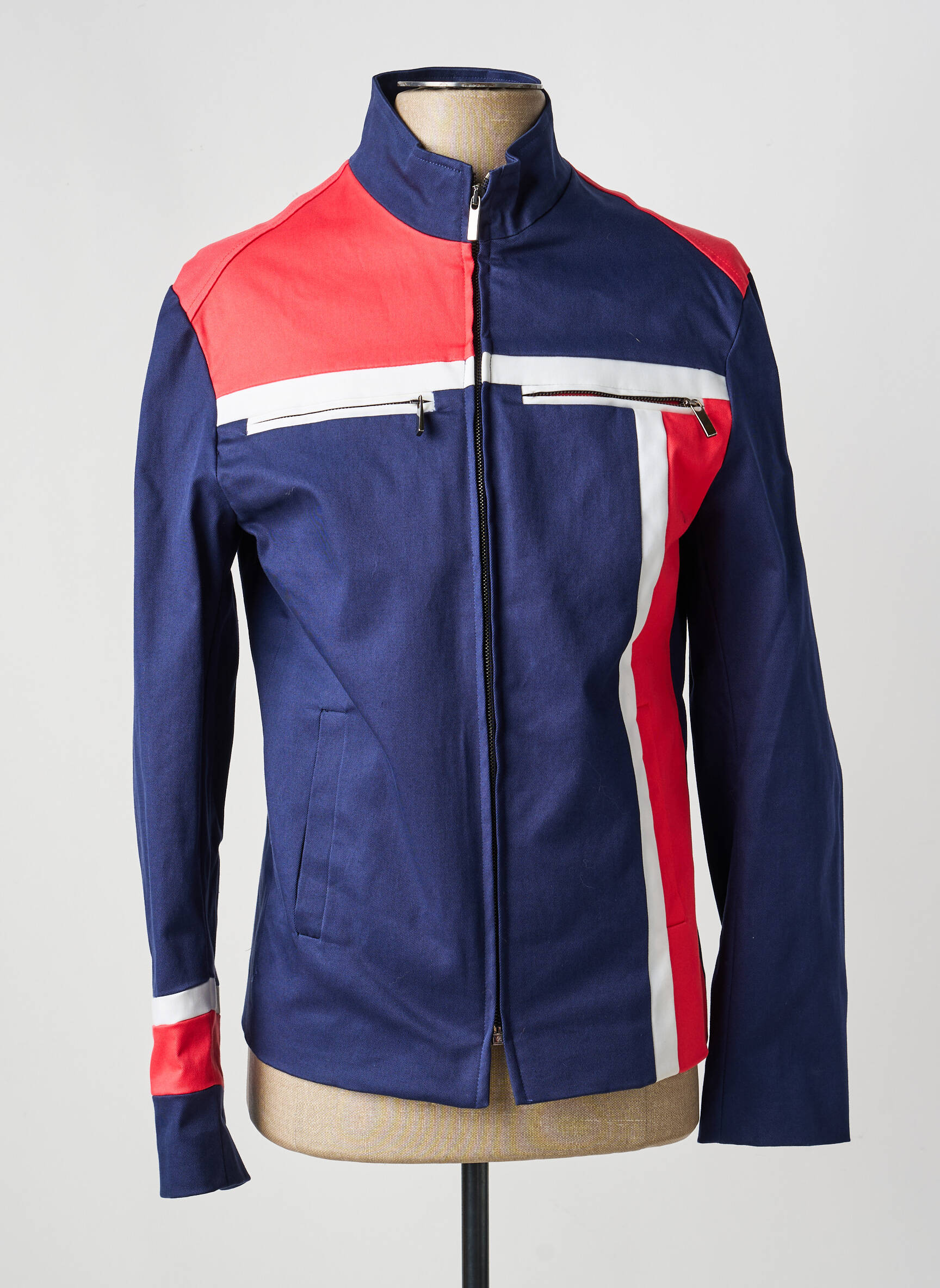 Veste casual poches bleu PIERRE TALAMON homme