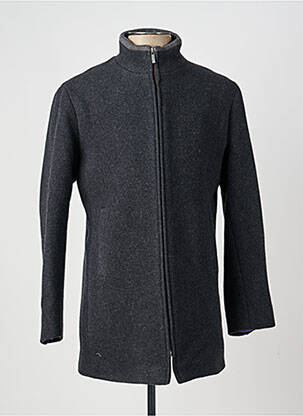 Manteau long poches sans capuche gris PIERRE TALAMON homme