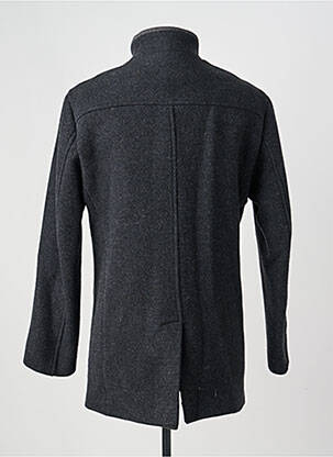 Manteau long poches sans capuche gris PIERRE TALAMON homme