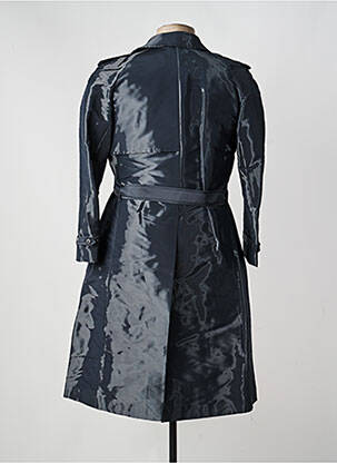 Trench poches sans capuche bleu PIERRE TALAMON homme