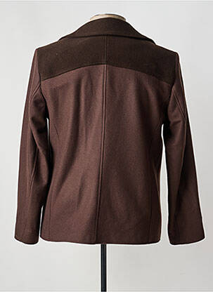 Manteau court poches sans capuche marron PIERRE TALAMON homme