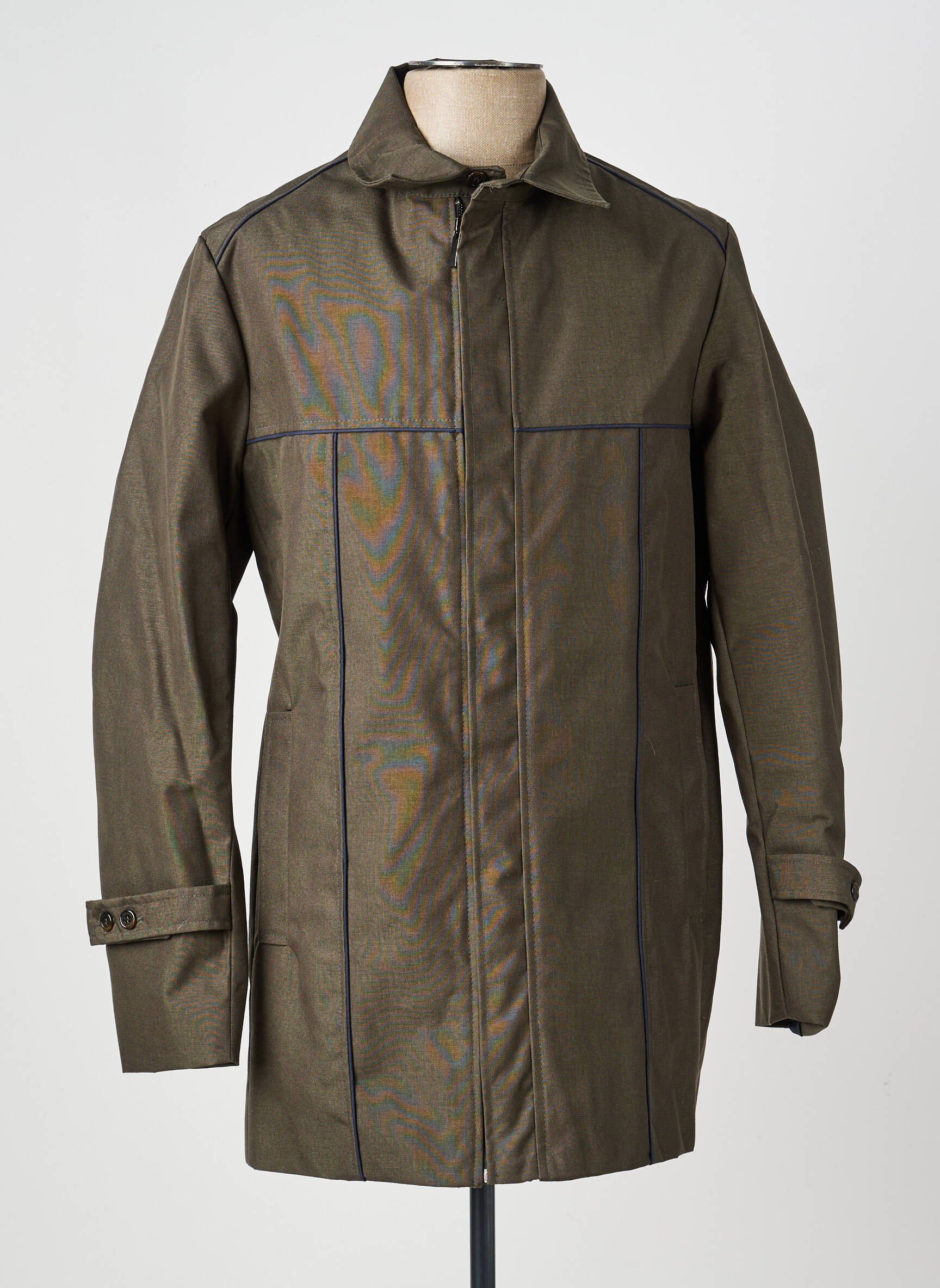 Veste casual coupe droite vert PIERRE TALAMON homme