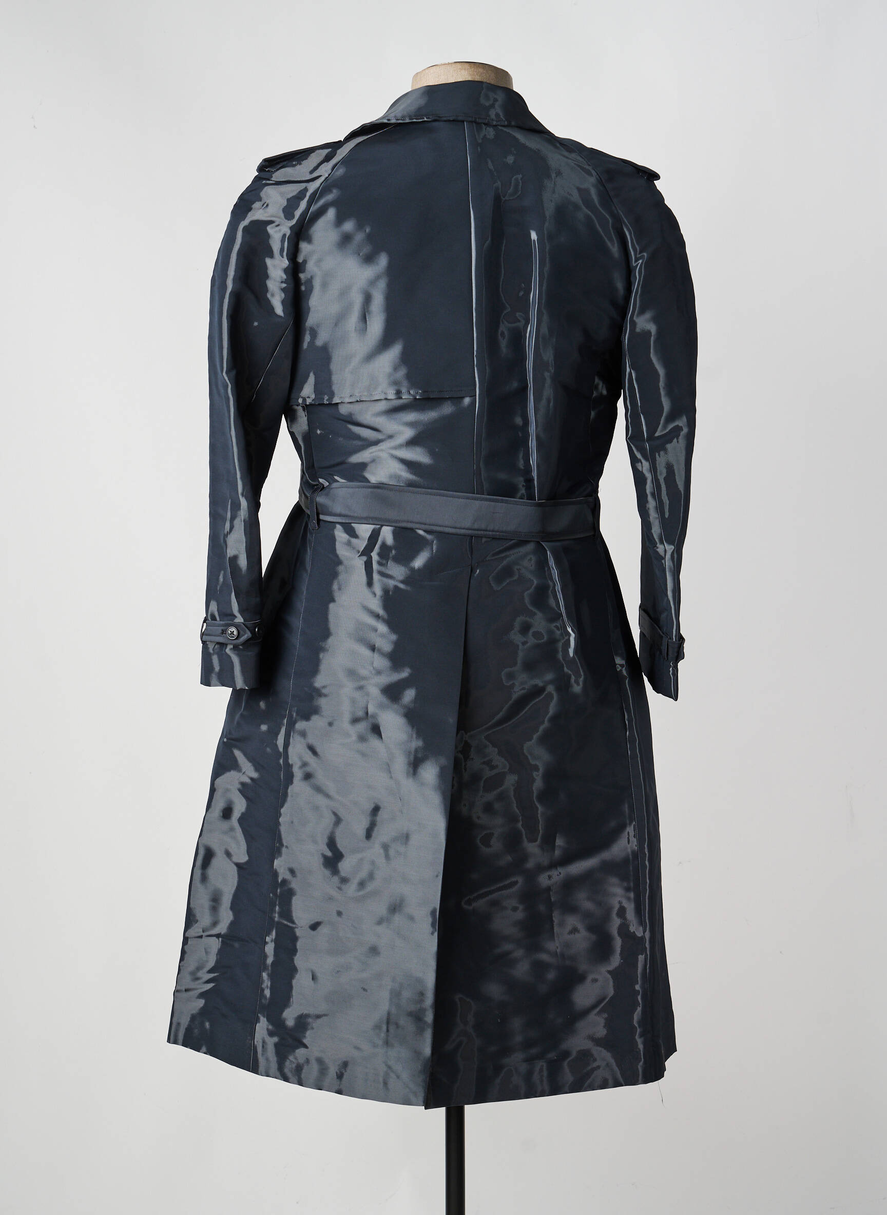 Trench poches sans capuche bleu PIERRE TALAMON homme