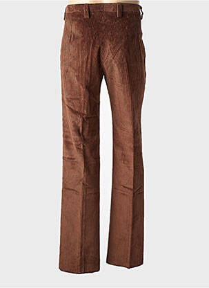 Pantalon droit tissage velours taille normale marron PIERRE TALAMON homme
