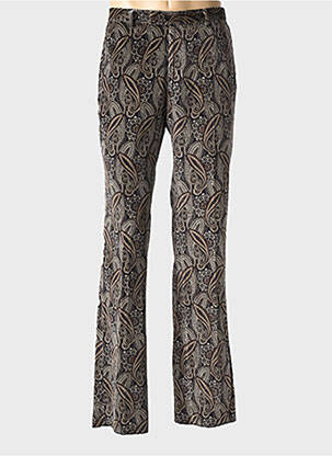 Pantalon droit tissage velours taille normale gris PIERRE TALAMON homme