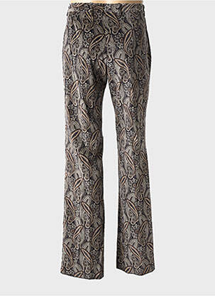 Pantalon droit tissage velours taille normale gris PIERRE TALAMON homme