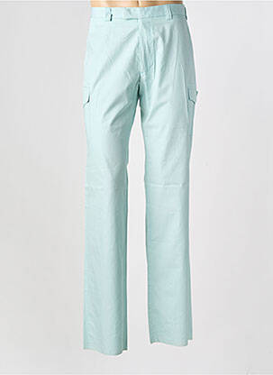 Pantalon droit tissage popeline taille normale bleu PIERRE TALAMON homme