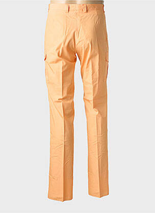 Pantalon droit tissage popeline taille normale orange PIERRE TALAMON homme