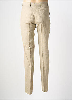 Pantalon chino tissage chiné taille normale beige PIERRE TALAMON homme