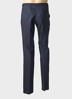 Pantalon droit taille à pinces taille normale bleu PIERRE TALAMON homme