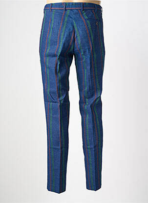 Pantalon slim tissage popeline taille normale bleu PIERRE TALAMON homme