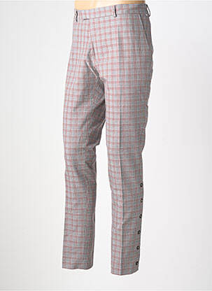 Pantalon chino poches taille normale rouge PIERRE TALAMON homme
