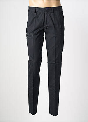 Pantalon slim tissage popeline taille normale noir PIERRE TALAMON homme