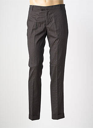 Pantalon slim taille à pinces taille normale noir PIERRE TALAMON homme