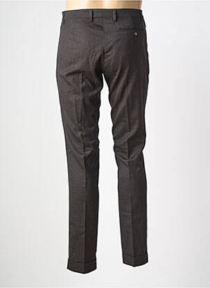 Pantalon slim taille à pinces taille normale noir PIERRE TALAMON homme