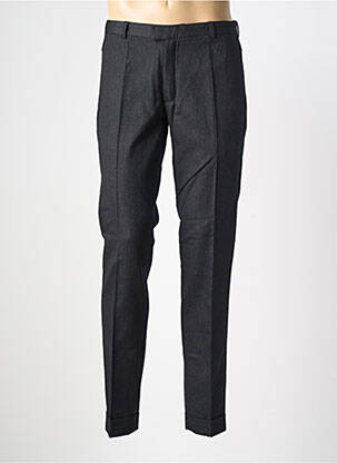 Pantalon slim tissage popeline taille normale noir PIERRE TALAMON homme