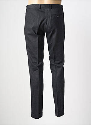 Pantalon slim tissage popeline taille normale noir PIERRE TALAMON homme