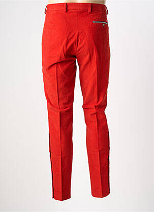 Pantalon slim taille à pinces taille normale rouge PIERRE TALAMON homme