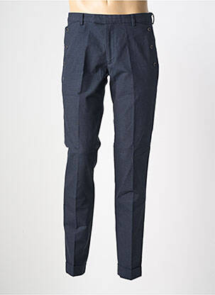 Pantalon chino poches taille normale bleu PIERRE TALAMON homme