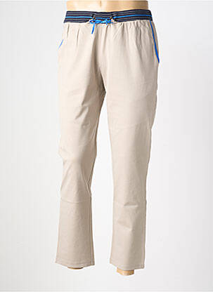 Jogging stretch taille normale beige PIERRE TALAMON homme