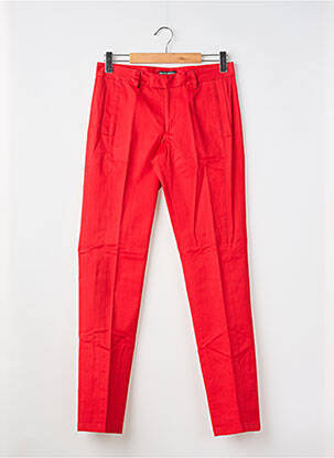 Pantalon chino tissage popeline taille normale rouge PIERRE TALAMON homme
